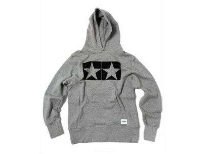 [TAMIYA × JUN WATANABE / ZOZOTOWN] Tamiya mark PULLOVER HOODY 灰色 (S)