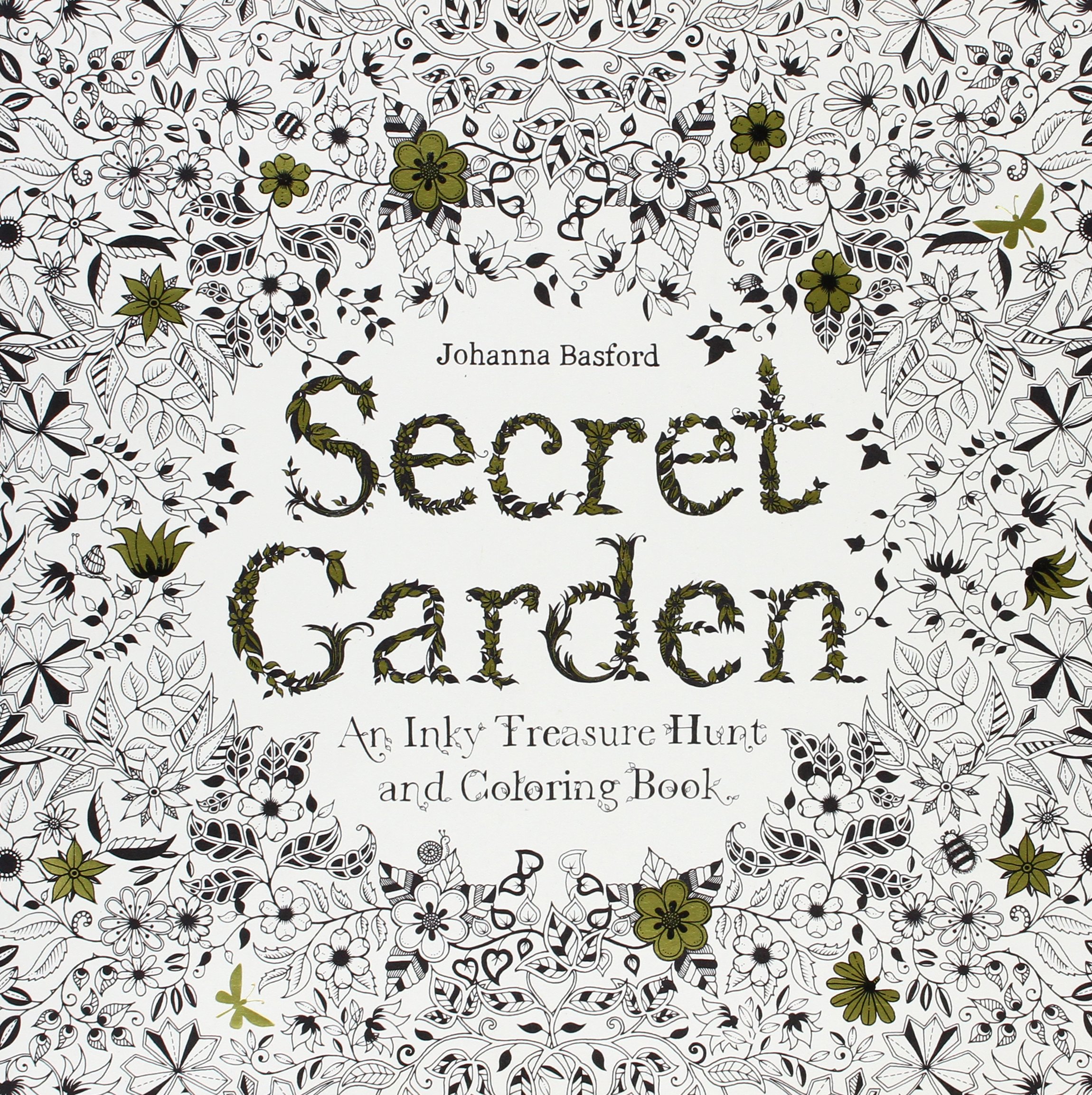 Secret Garden: An Inky Treasure Hunt and Coloring Book (英語)