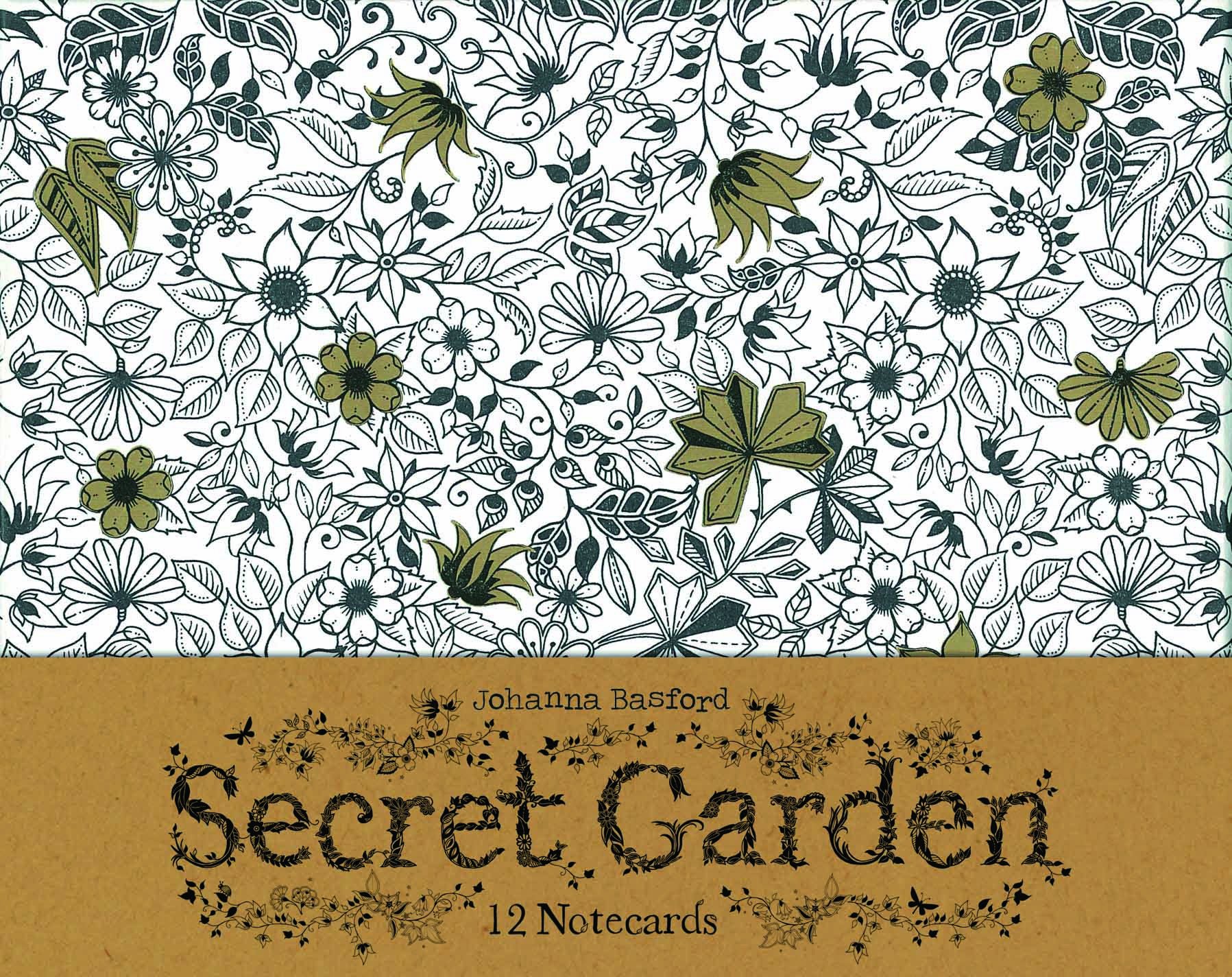 Secret Garden: 12 Notecards (英語)