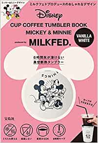 Disney CUP COFFEE TUMBLER BOOK MICKEY & MINNIE produced by MILKFED