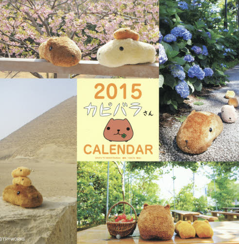2015 カピバラさん壁かけカレンダー (2015年曆)