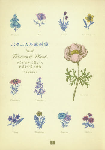 ボタニカル素材集　Ｆｌｏｗｅｒｓ　＆　Ｐｌａｎｔｓ　クラシカルで美しい、手描きの花と植物