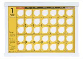 卓上 100円ずつ貯めるカレンダー 2016 年曆