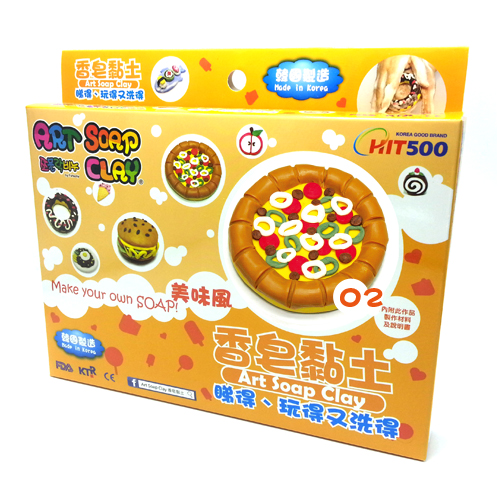 良書網 Art Soap Clay 香皂黏土 SC-02 DIY Package (Pizza) 手工包 (批薩) 出版社: ArtSoapClay Code/ISBN: SC-02