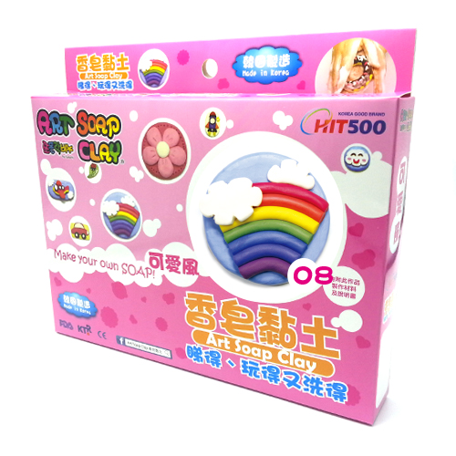 良書網 Art Soap Clay 香皂黏土 SC-08 DIY Package (Rainbow) 手工包 (彩虹) 出版社: ArtSoapClay Code/ISBN: SC-08