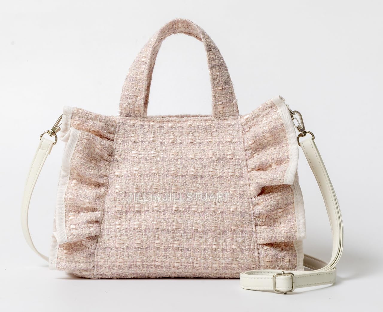 ＪＩＬＬ　ｂｙ　ＪＩＬＬ　ＳＴＵＡＲＴ　ＢＯＯＫ　ツイードフリルバッグ　ＰＩＮＫ　ｖｅｒ．